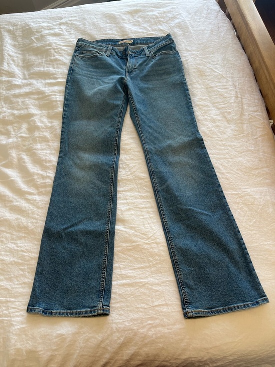 Levi's Denim - Levi's Women's Medium Blue superlow Boot-Cut Jeans